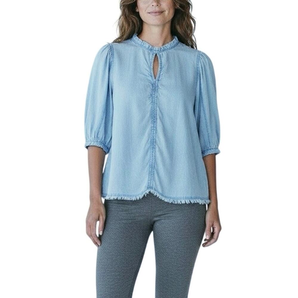 Melissa Nepton Raw Hem Lewis Chambry Top - S